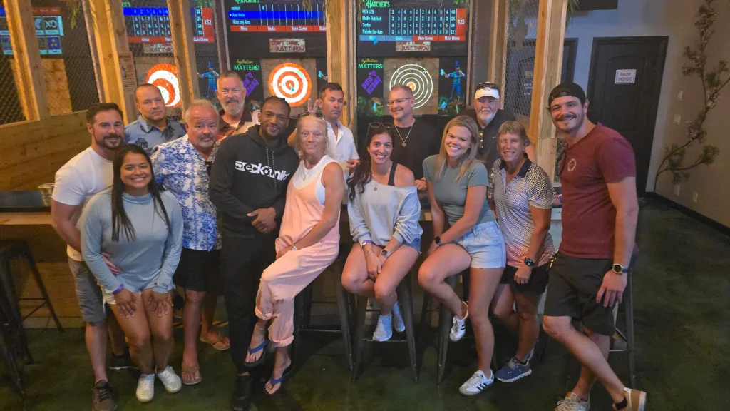 fun group night out at Madd Hatchers
